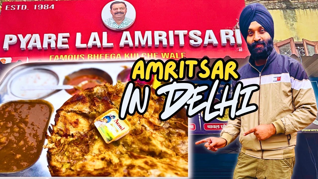 Authentic Amritsari Kulcha in Delhi😍 | Pyare Lal Amritsari | Subhash Nagar