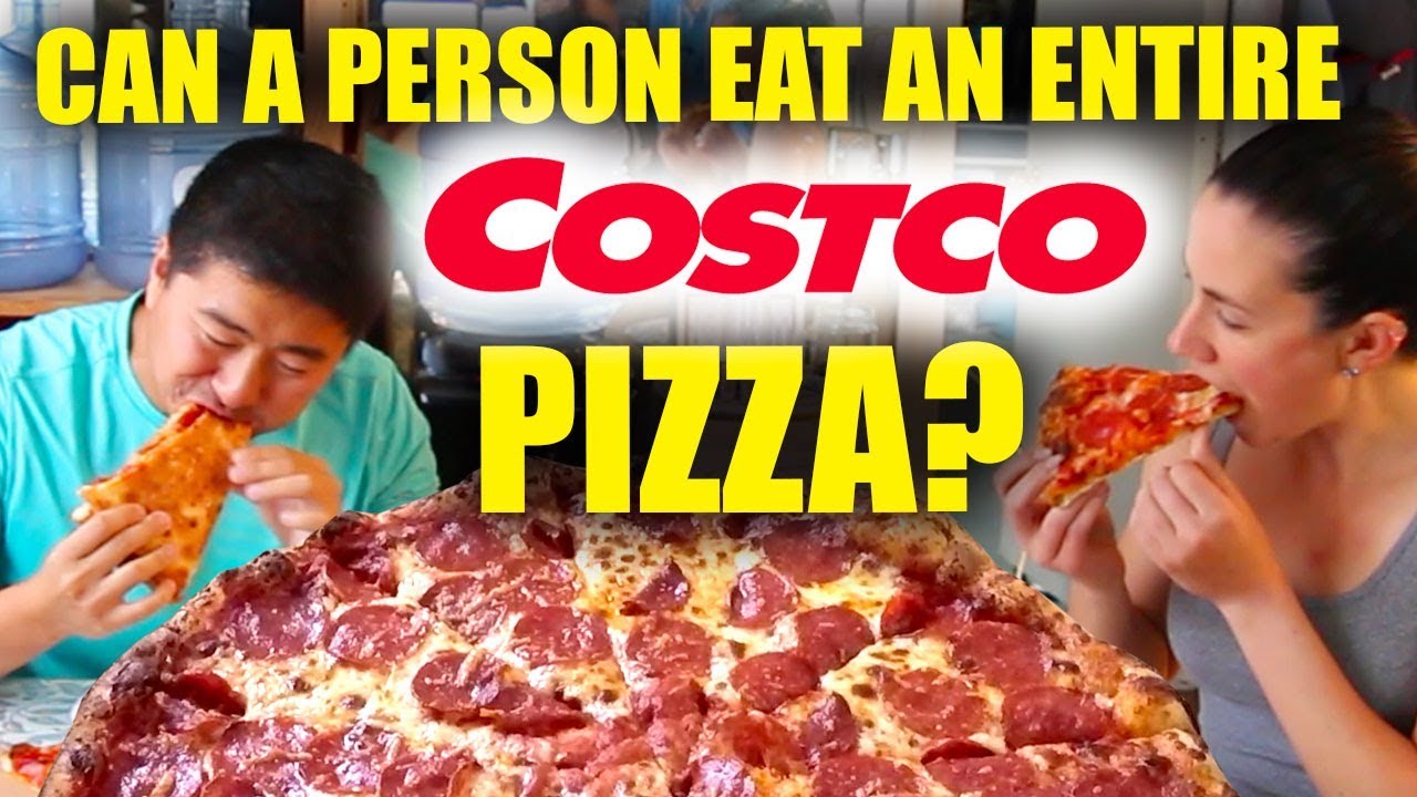 Eating a WHOLE COSTCO PIZZA | Food Challenge