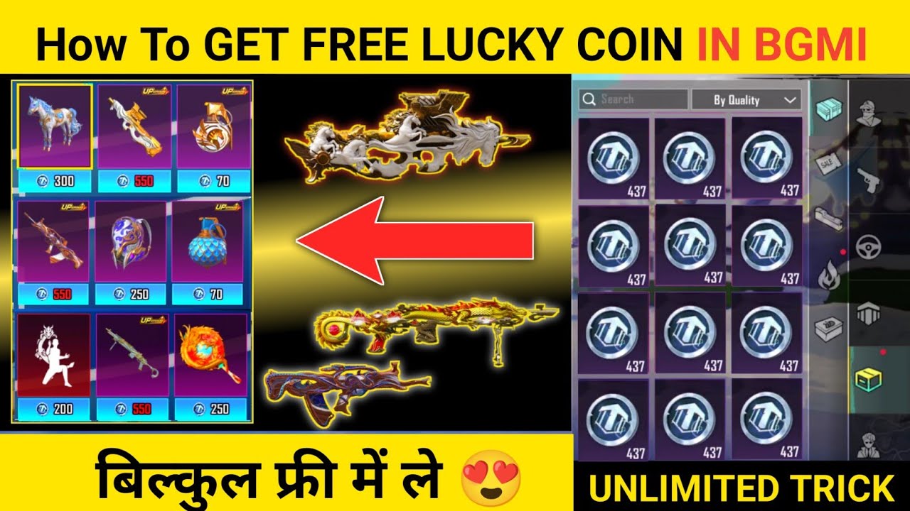 🤯 How To Get FREE Unlimited Lucky Coins In BGMI | Lucky Coin In BGMI FREE | FREE Upgrade P90 Skin 