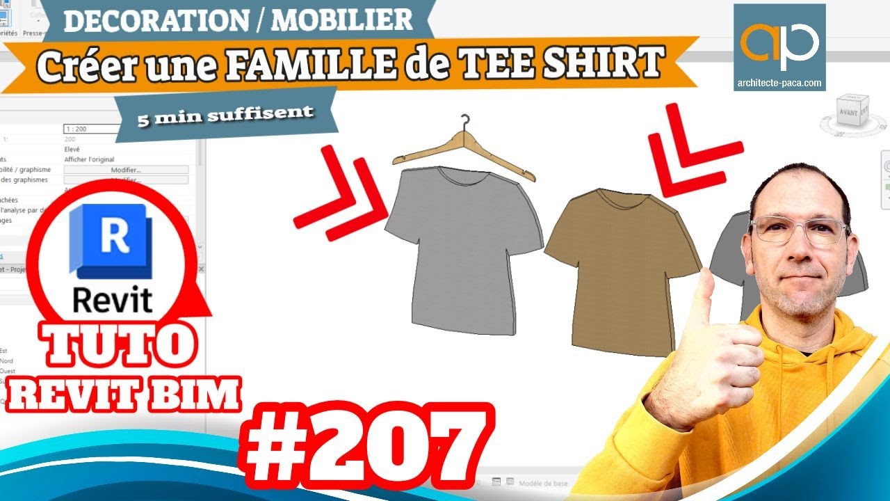 Famille REVIT décoration : Comment créer un teeshirt rapidement - Tuto GRATUIT en Français