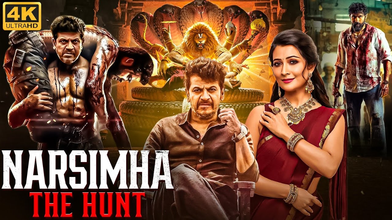 Shiva Rajkumar's NARSIMHA: THE HUNT - Full South Movie Hindi Dubbed | Radhika Pandit | Action Movie
