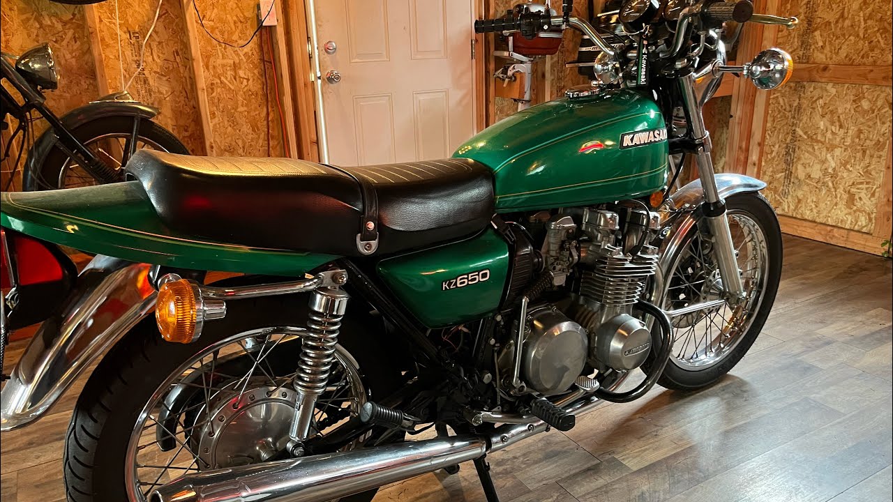 KZ650 1976 B1. Редкий оригинальный мотоцикл.