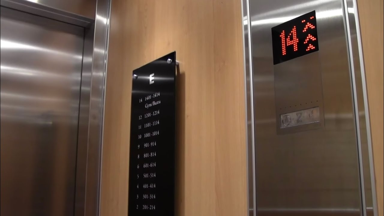 2012 KONE MonoSpace MRL traction elevators @ Elite Plaza Hotel, Örnsköldsvik, Sweden.