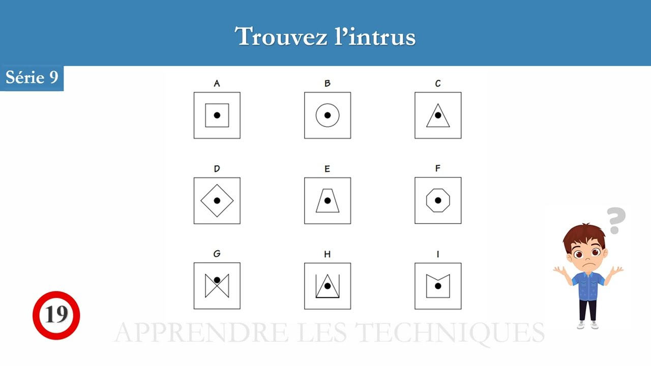 Test psychotechnique : Test de logique : exercices corrigés N°06