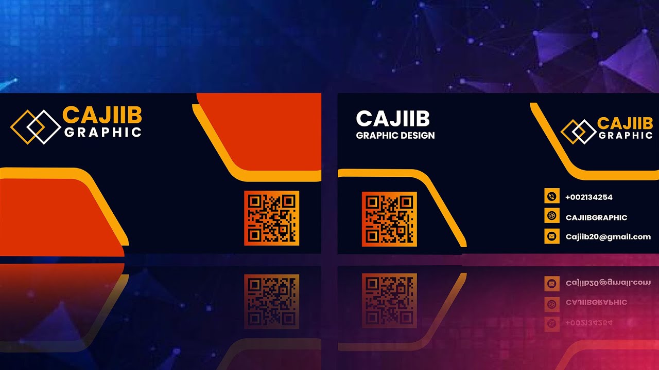 business Card design Adobe Illustrator || Sidee loo Sameeya business Card