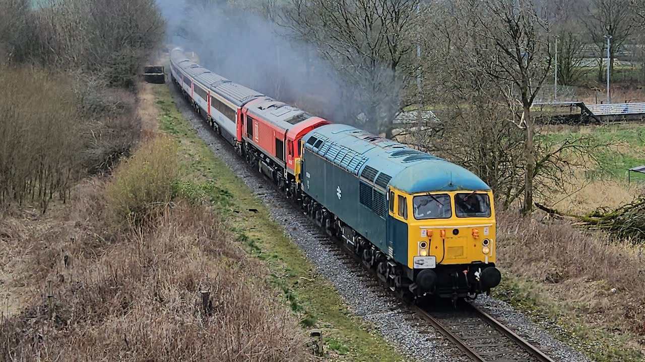 Class 50 Railtour. 50 '049', 66 '032', 56 '002'. East Lancashire Railway. 7/3/26.