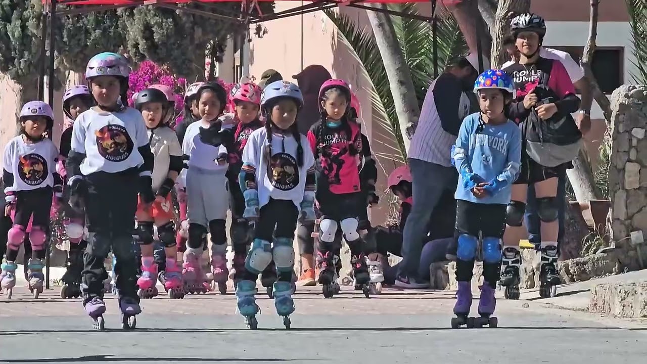 Competencia de patines Rolles Ngiguas. PARQUE EL RIEGO, PUE. 