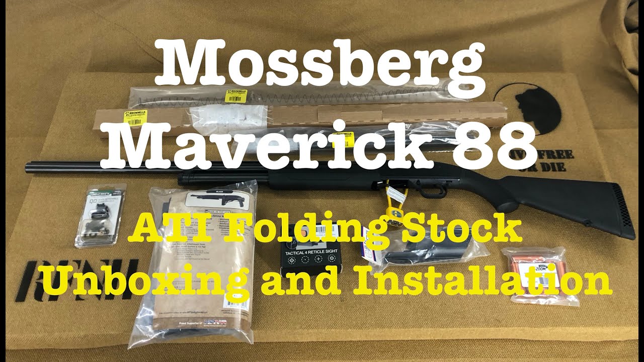 Распаковка и установка складного приклада Maverick 88 ATI.