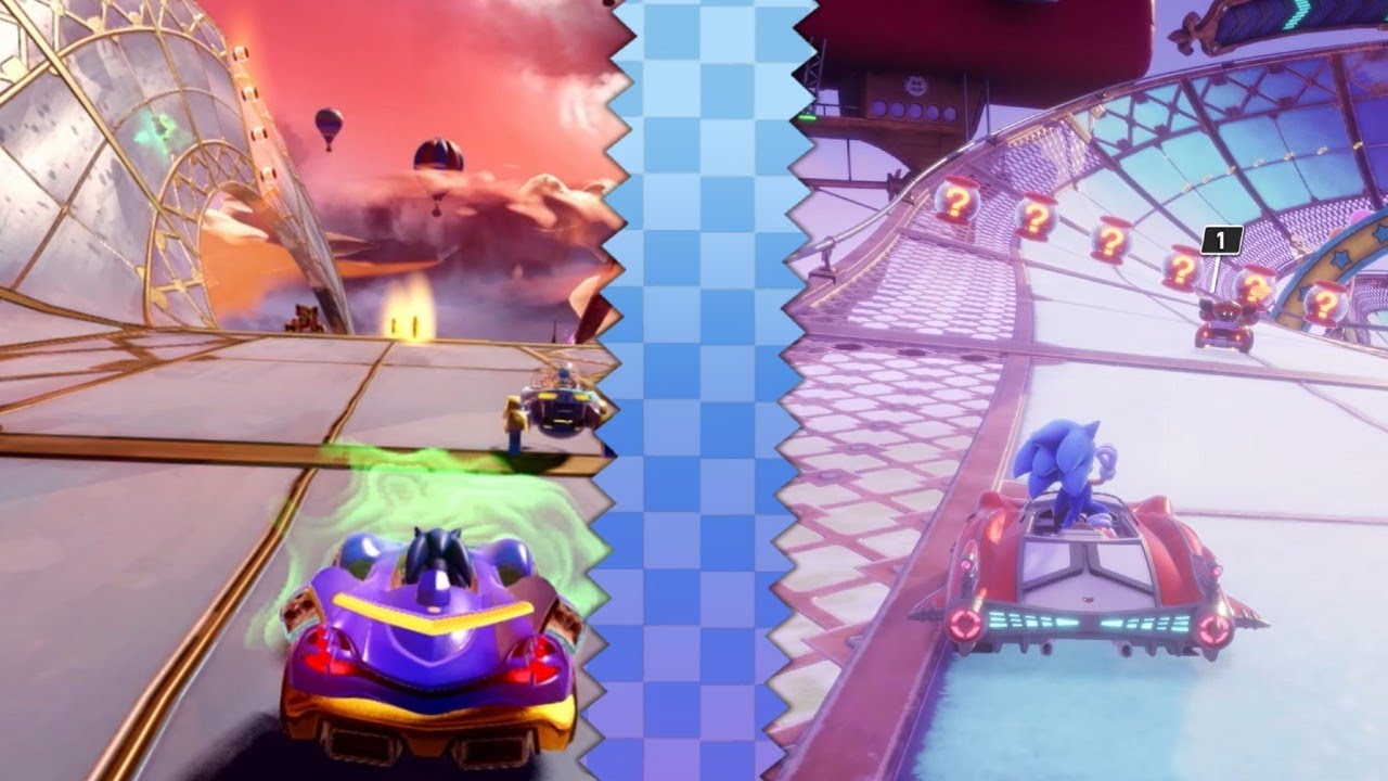 Sky Road Comparison (Team Sonic Racing VS Sonic Racing Crossworlds)
