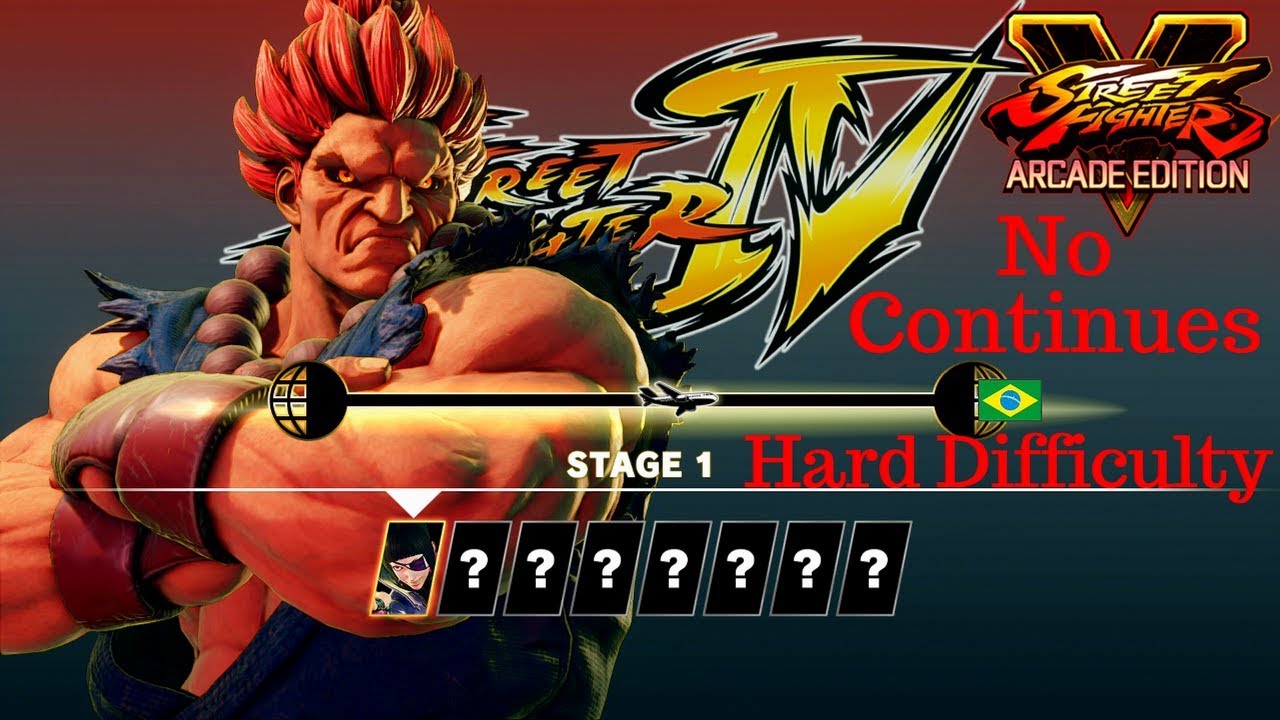 [SFV: AE] Street Fighter 4 Arcade Mode | Hard Difficulty
