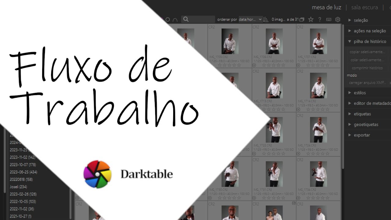 Curso de Darktable - Fluxo de trabalho (Aula 15)