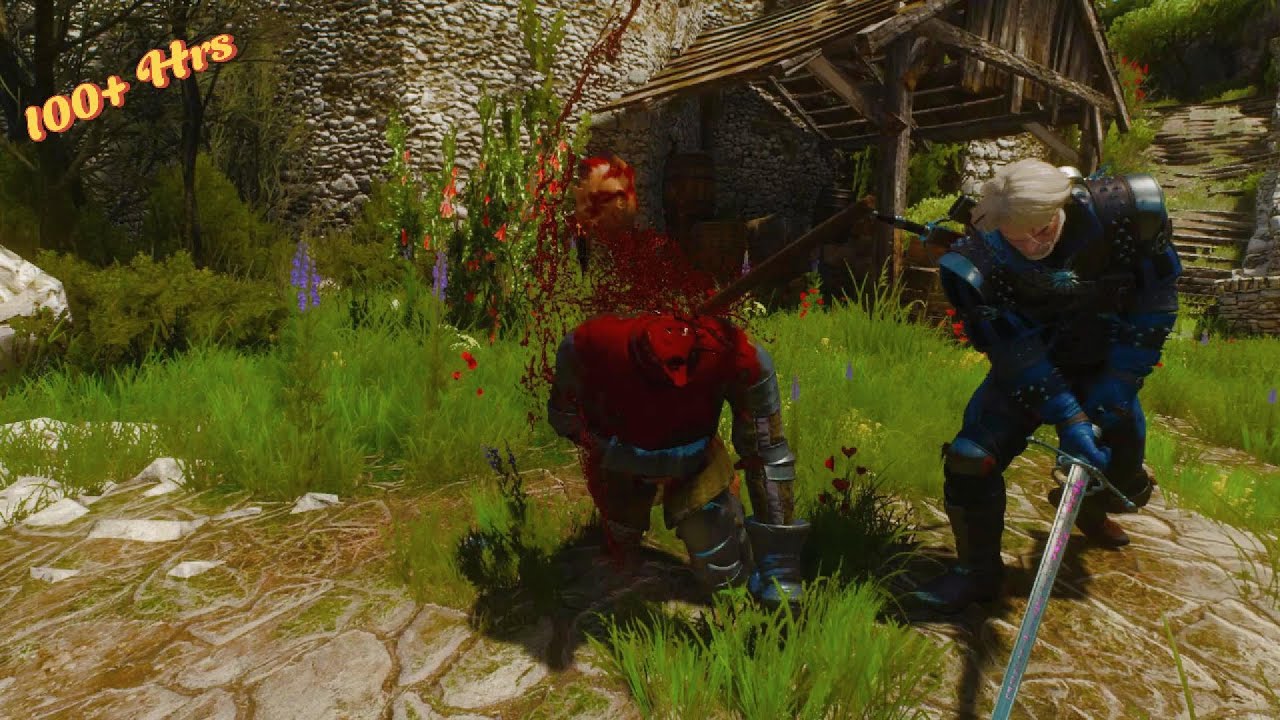 What 100 Hours In Witcher 3 Looks Like. | Brutal Witcher 3 combat.