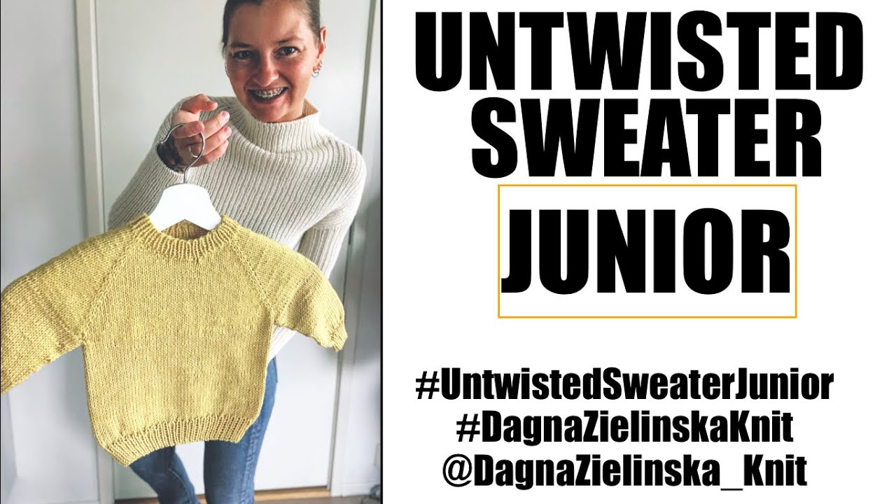 Untwisted Sweater Junior. Prosty sweter dla dziecka. Reglan