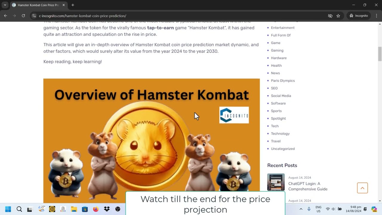 Hamster Kombat Price Prediction 2025 and Launch Date #hamsterkombatlisting #hamsterkombatprice