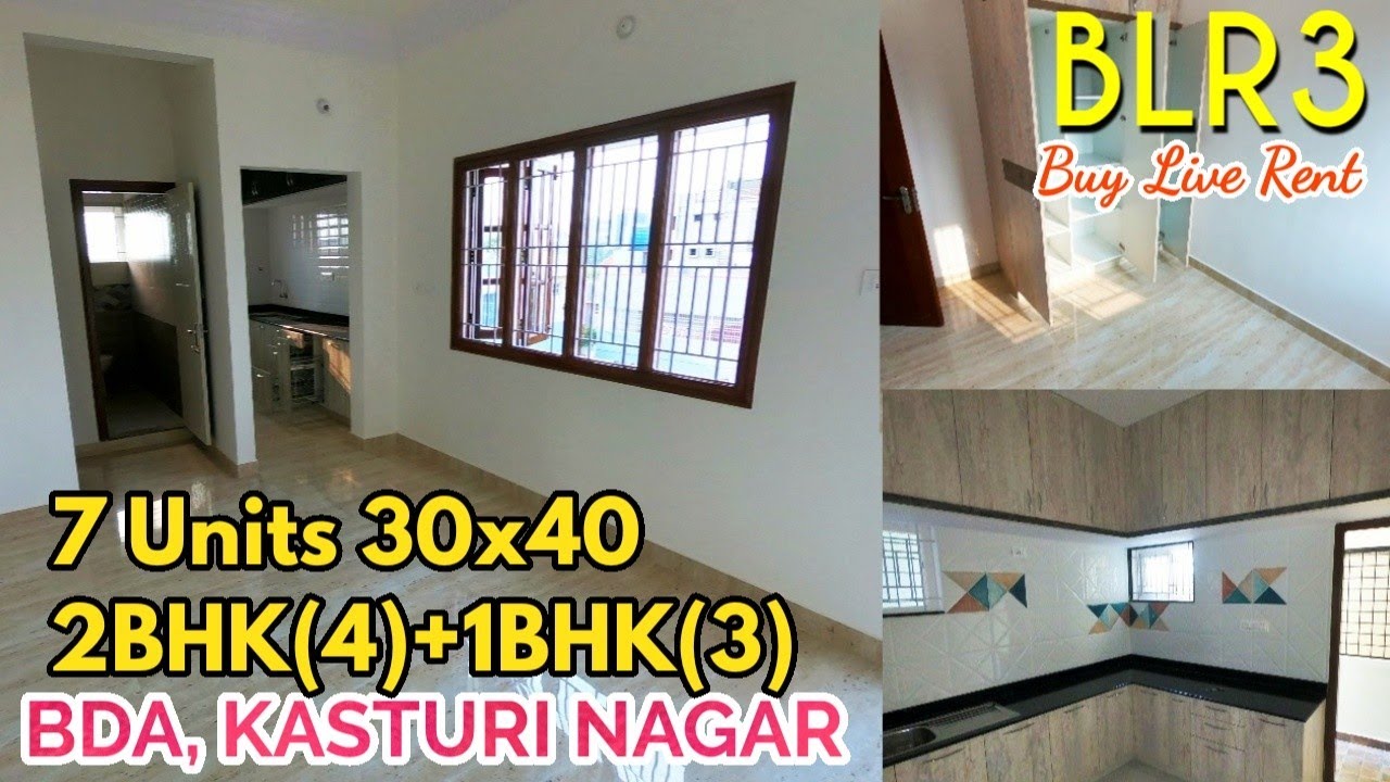 BLR3 KasturiNagar BDA 7 Units 30x40 Rental Income Building SOLD OUT