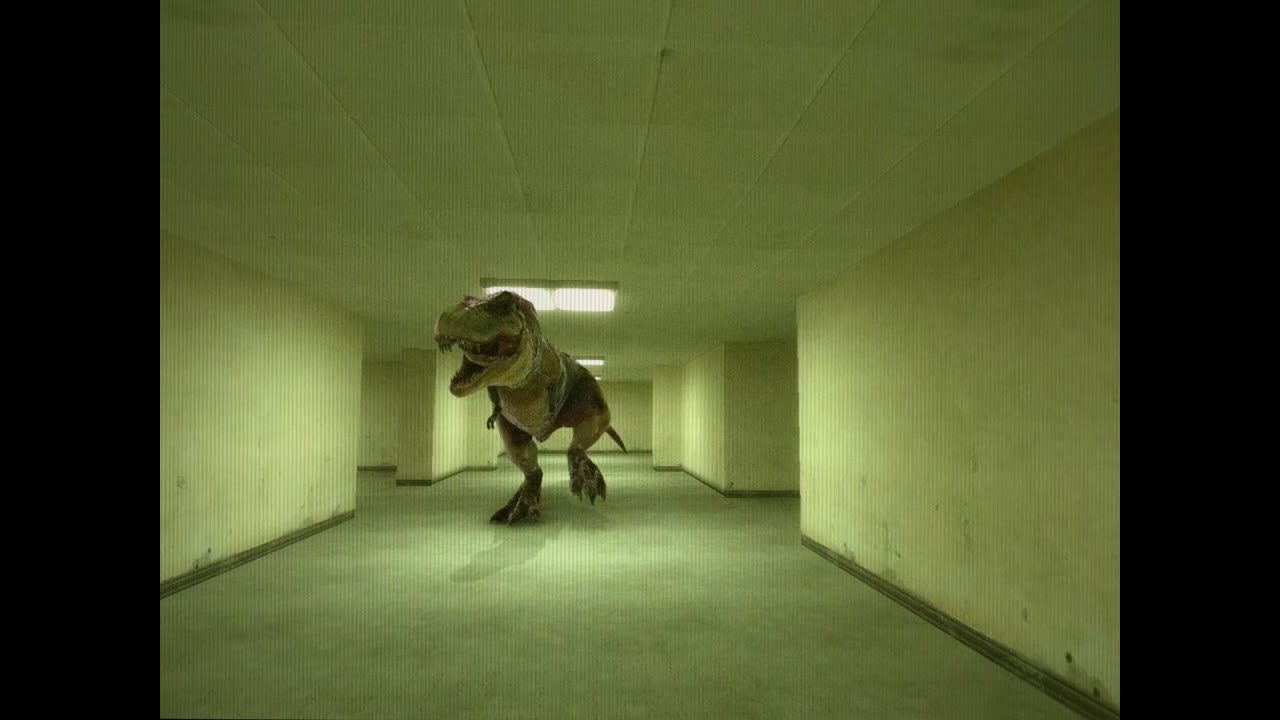 T-Rex Dinosaur Attack - Backrooms (Found Footage)