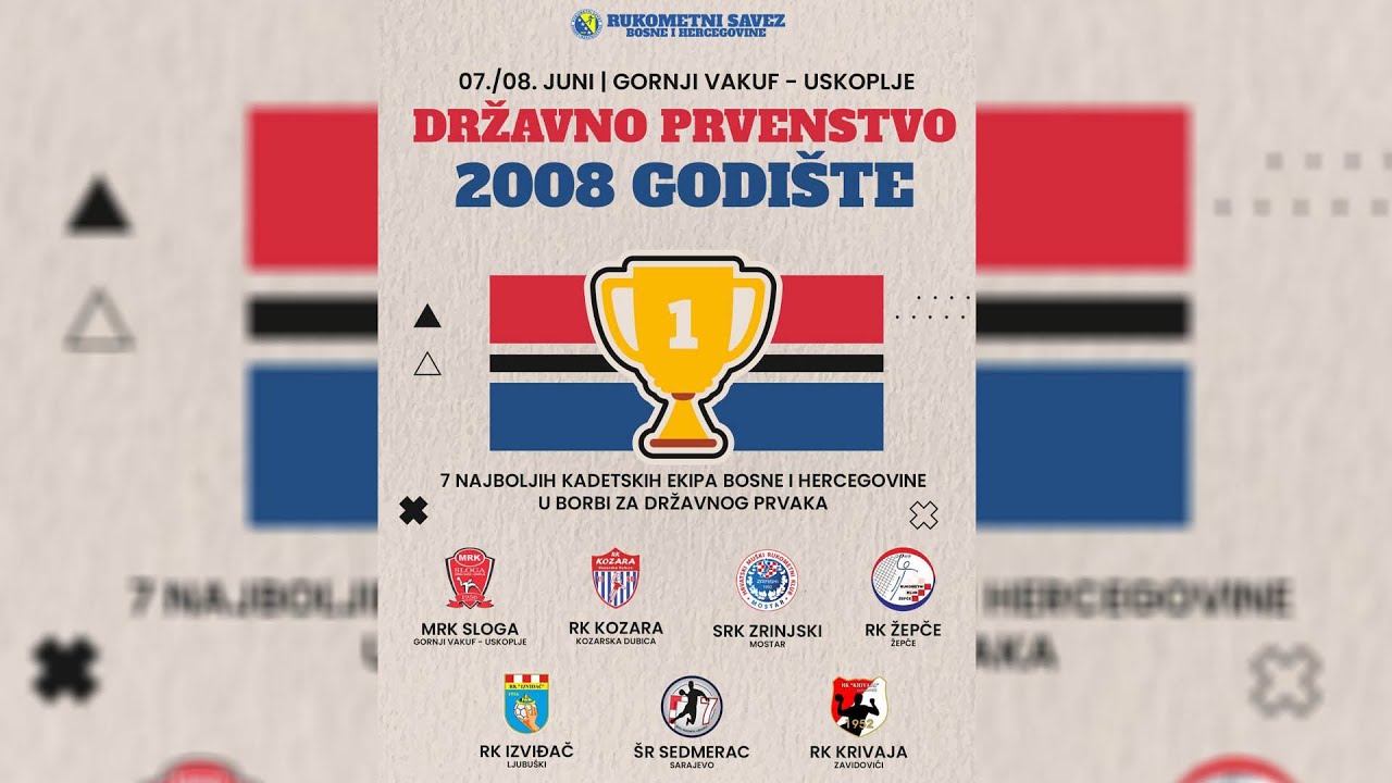 MRK Sloga - RK Kozara | Državno prvenstvo u rukometu  2008. godište, FINALE