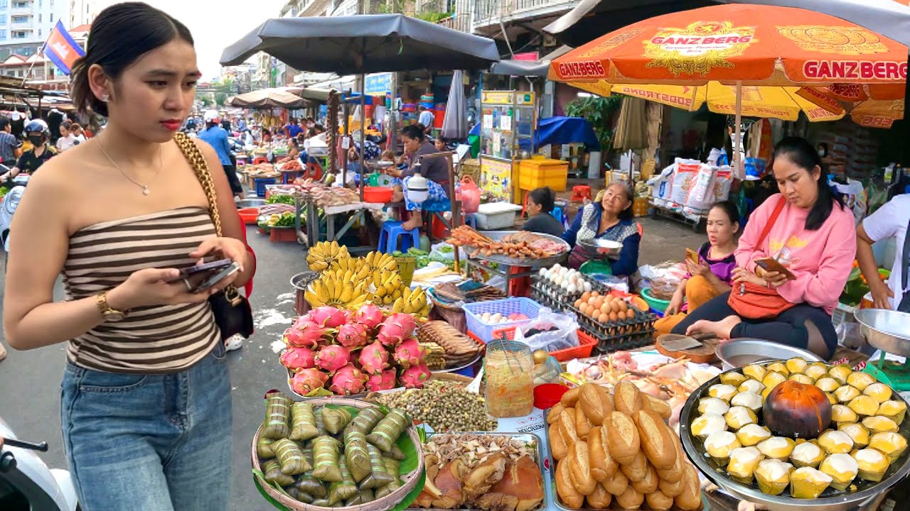 Amazing Popular! Cambodian STREET FOOD Review 2025 - Compilation City Market & Countryside Food Tour