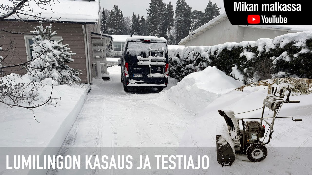 Lumilingon kasaus ja testiajo