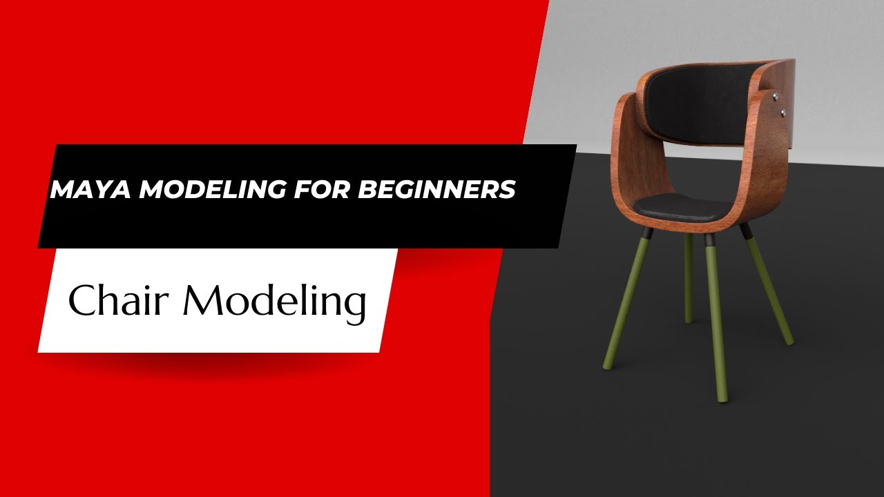 Chair Modeling/Maya tutorial video for beginners/Substance painter