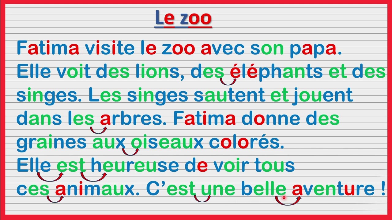 نصوص مبسطة من أجل تعلم اللغة الفرنسية 🇫🇷🇫🇷