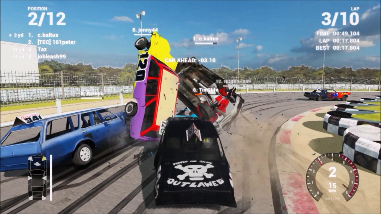 Wreckfest: Online Bangers MOD Crash Compilation 2