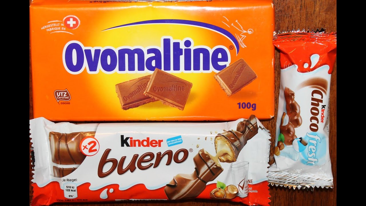 From Germany: Ovomaltine, Kinder Bueno & Kinder Choco Fresh