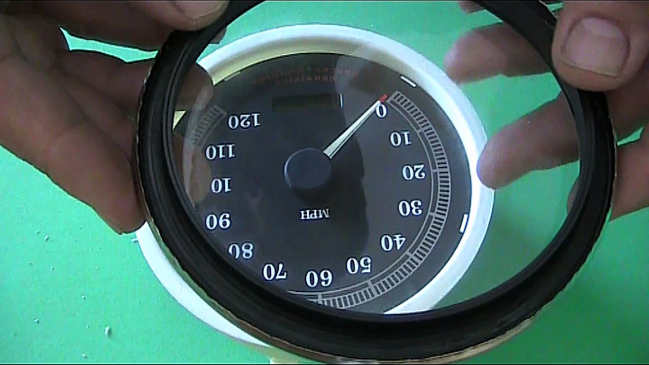 HOW TO OPEN HARLEY DAVIDSON SPEEDOMETER DIAL FACE CHANGE