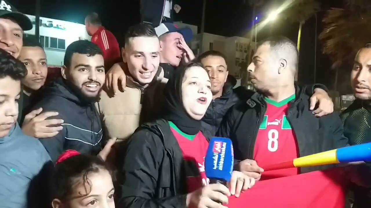 فرحة عارمة بكل  الأحياء البيضاوية بعد تاهل المنتخب المغربي الى نصف نهائي كأس العالم 2022