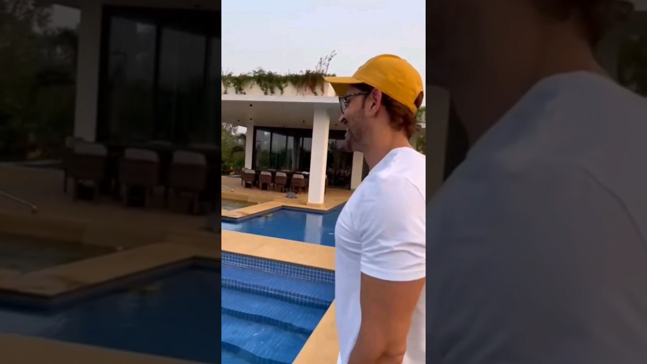 Watch : Hrithik Roshan is the perfect referee for Zayed Khan and his son Zidaan's swimming match