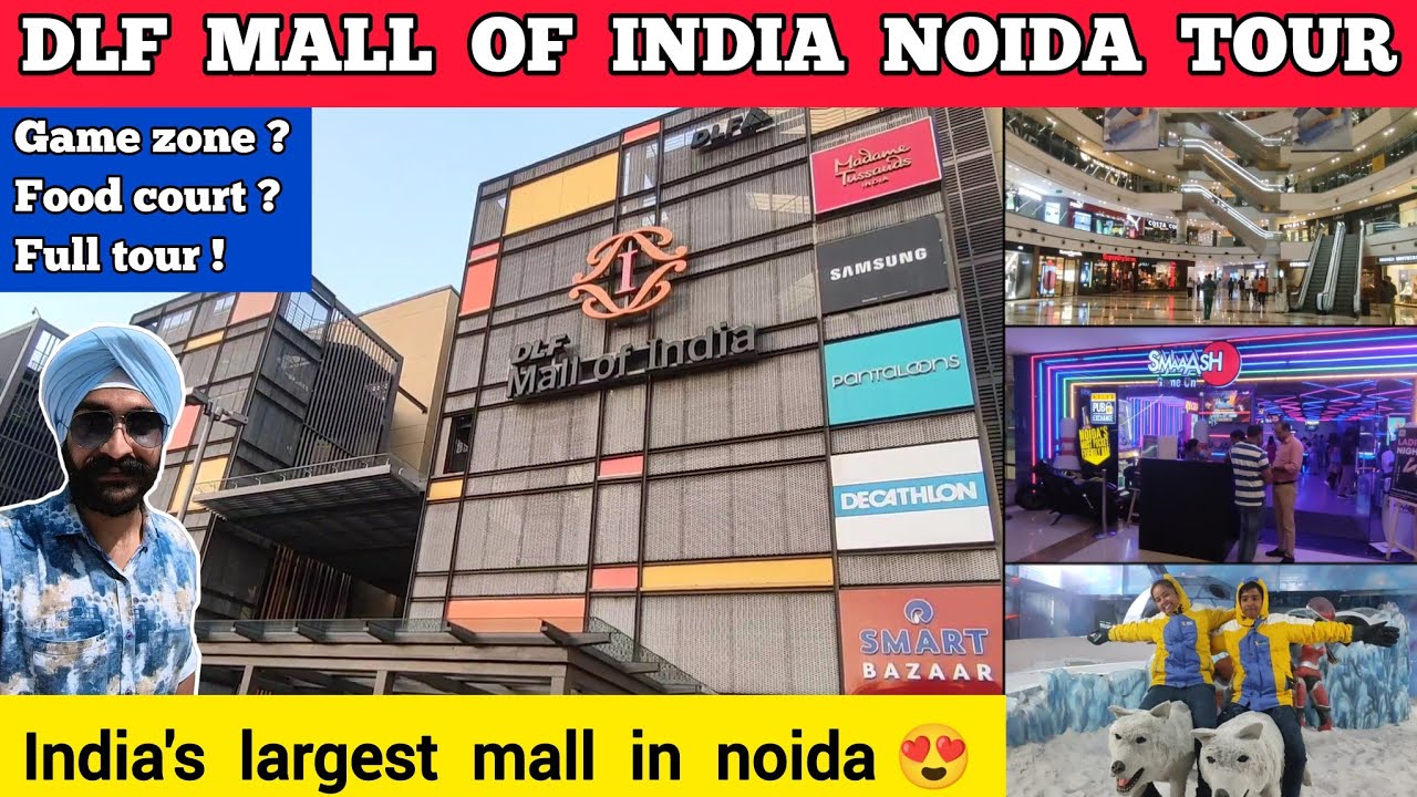 DLF Mall Noida, сектор 18 - видеоблог DLF Mall of India Noida 2023 | Экскурсия по торговому центр...
