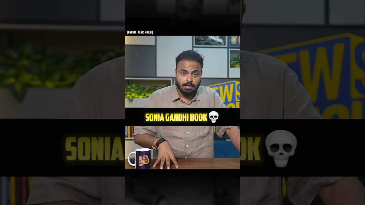 SONIA GANDHI BOOK 💀🔥 || @TheNewsPinch#abhinavpandey #saurabhtripathi #newspinch