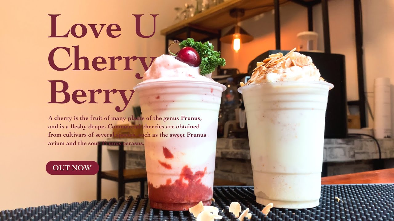 Love U my Cherry Berry ❤️🍒🌷 #ep72  #cafevlog #คาเฟ่vlog #카페브이로그#음료제조조