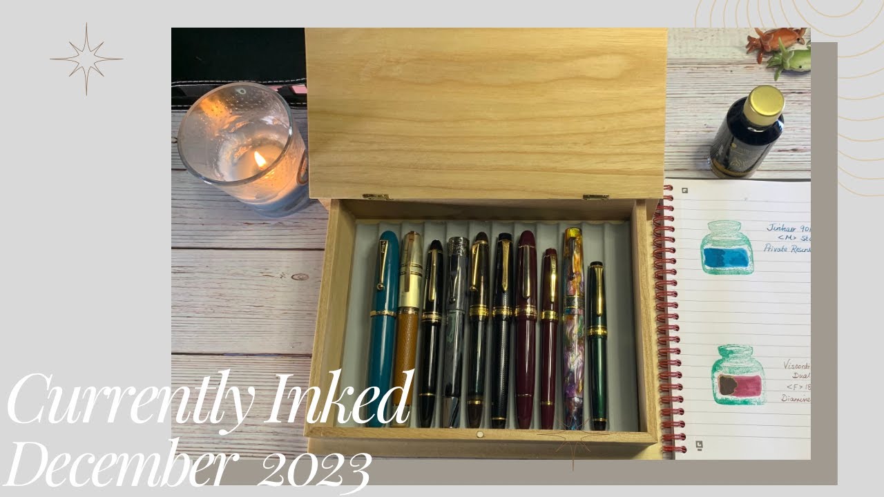 December 2023 - Currently Inked Fountain Pens