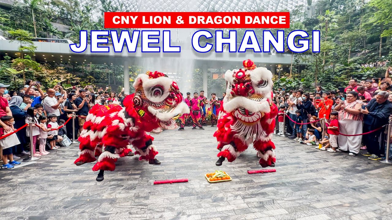Jewel Changi Airport Lion and Dragon Dance | Singapore Chinese New Year 2025🇸🇬🦁🐍🧧