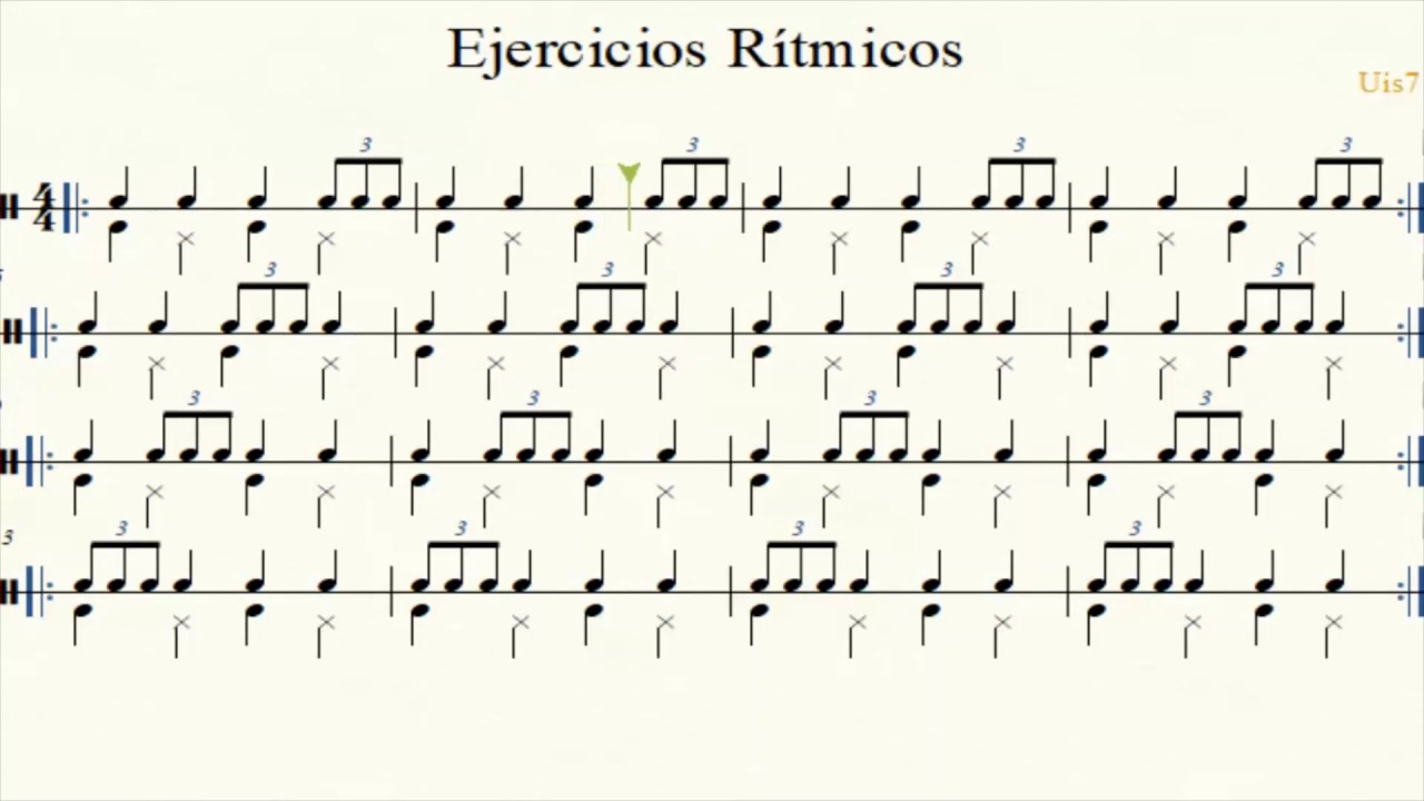 EJERCICIOS DE LECTURA RITMICA - TRESILLOS / READING EXERCISES - TRIPLETS