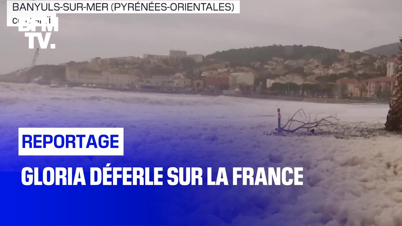 Gloria déferle sur la France