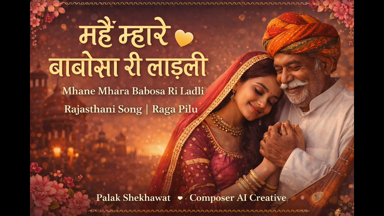 Mhane Mhara Babosa Ri Ladli | म्है म्हारे बाबोसा री लाड़ली 💛 | Emotional Rajasthani Folk Song |