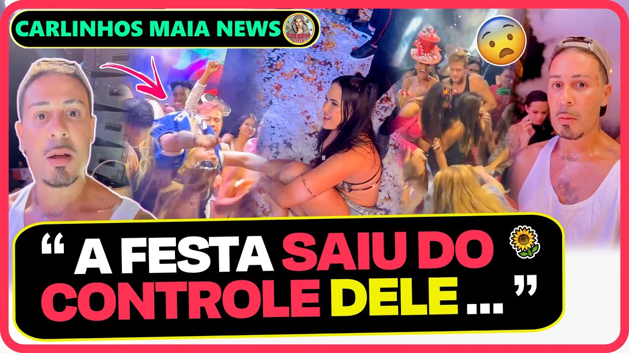 A FESTA DA COMIDA NA CASA DA BARRA SAIU DE CONTROLE E CARLINHOS FICOU PREOCUPADO 😅😮🤭
