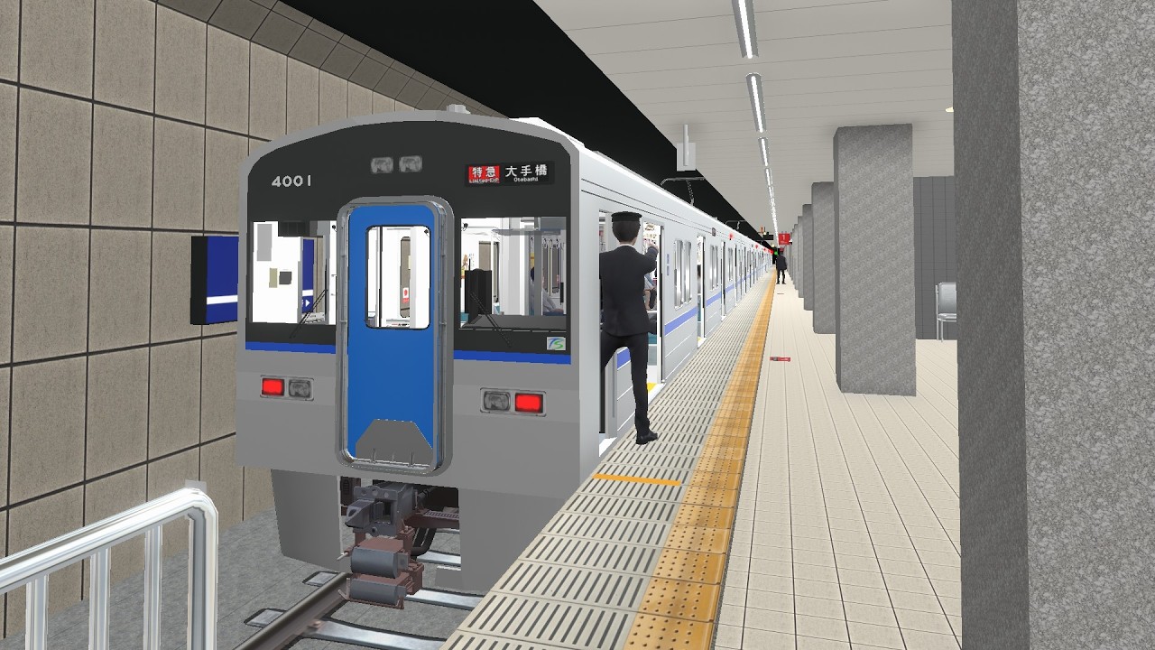 【TRAIN CREW】普通に通勤車代走の特急を車掌業務するだけ(車掌業務 610A 館浜発大手橋行き上り特急 4000R形6両)
