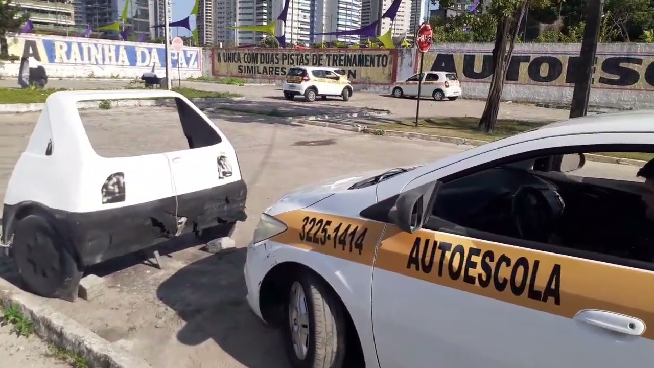 Como corrigir a Baliza  se fica longe da linha amarela ou do meio-fio 🚘 Prof. Digiordanio