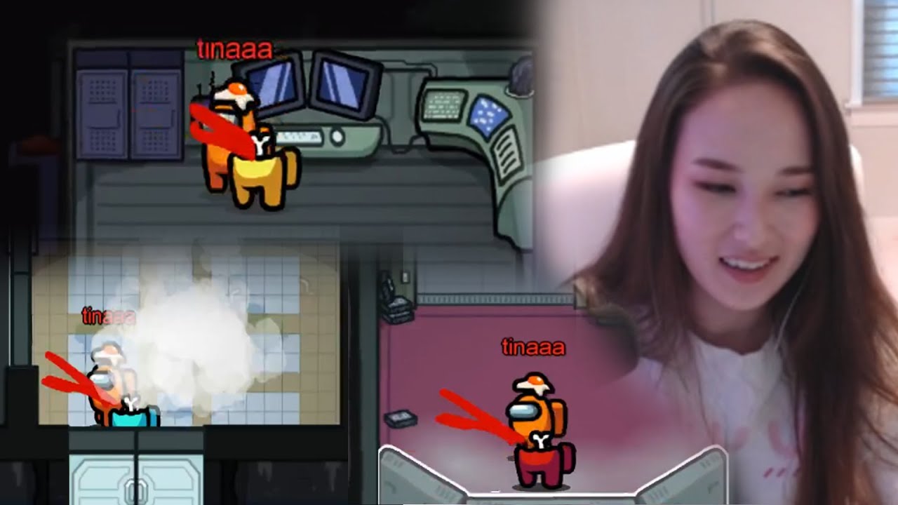 Tina & DumbDog destroys everyone in Hafu's Lobby | Among Us