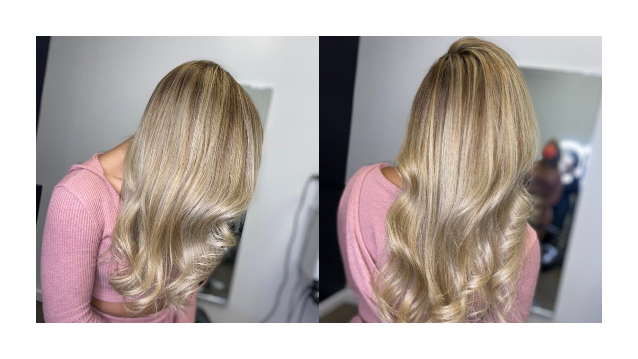 WARM BLONDE TO COOL BLONDE | Full foil and balayage!!!!!!