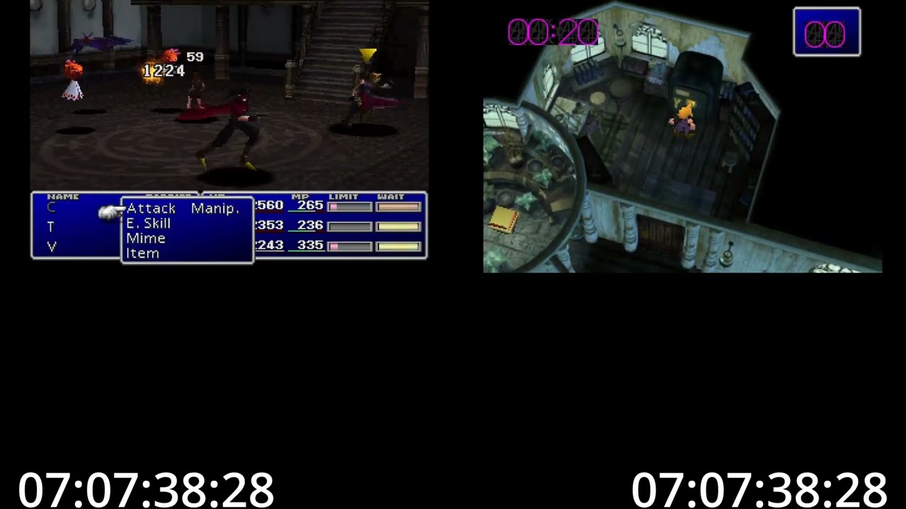FF7: @TheLilGecko 100% TAS vs LOTAD Comparison (part 2)