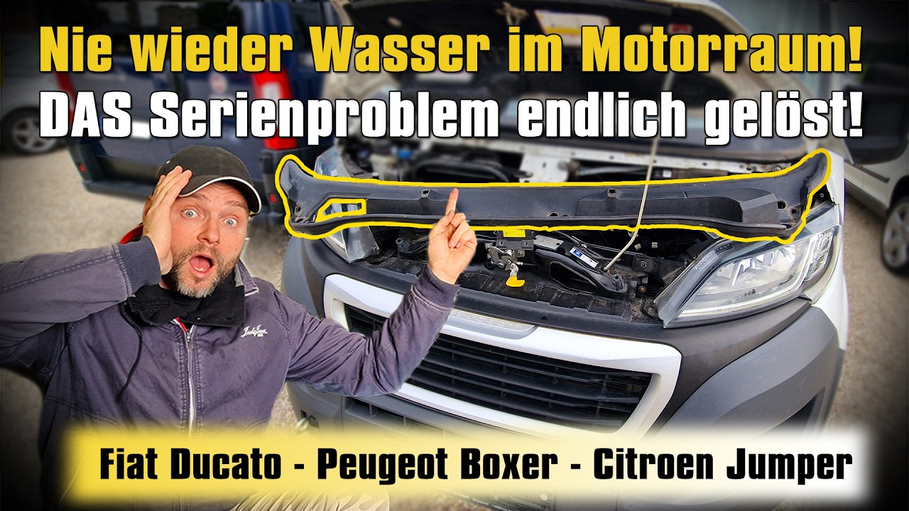 💥Fiat Ducato / Boxer / Jumper - Wasserfangkasten abdichten!🚗