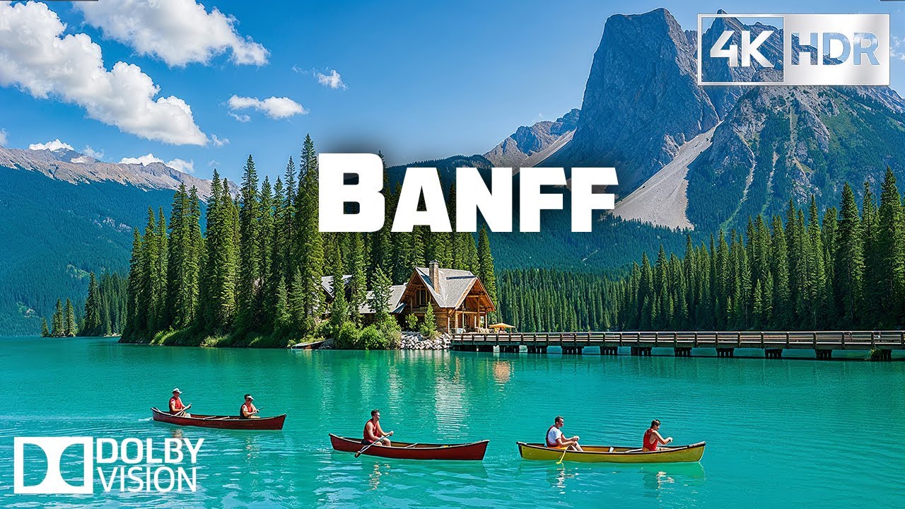 Banff in 4K UHD 🏔️ | Majestic Mountain Scenery & Cinematic Music for Deep Relaxation