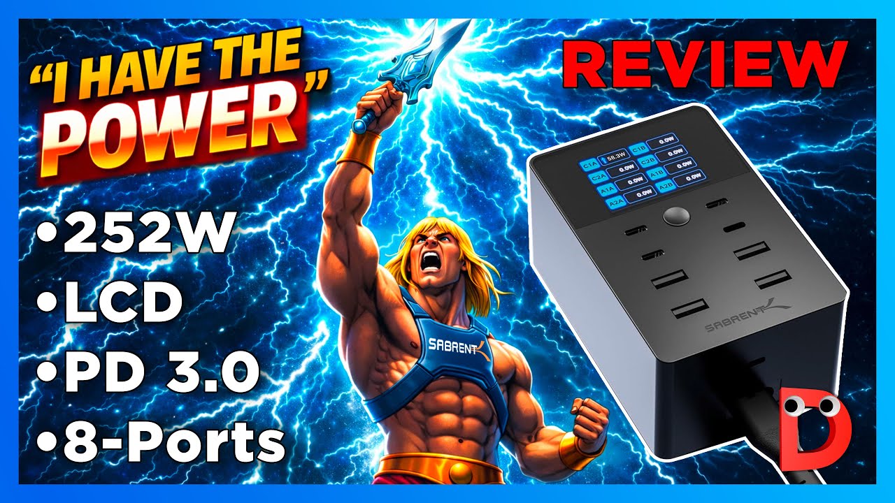 HANDS ON: Sabrent 252W charger I Detailed look I PD 3.0 I 8 Ports USB-C / USB-A