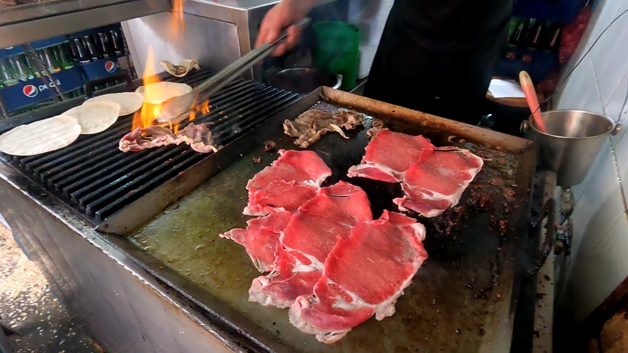 Los mejores tacos de costillas, La merced ciudad de México 😋😋