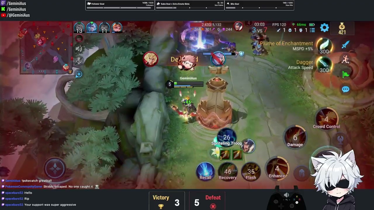 Hou Yi fighting for his life under tower~ lol | 🎉Honor of Kings~ 🎉 | #geminiaus on #Twitch