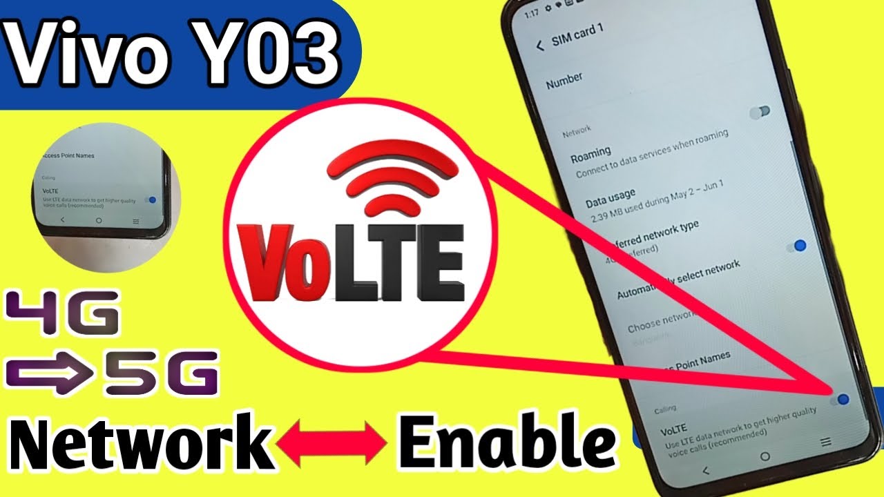 Vivo Y03 4G+ Volte Network Enable // Network Setting